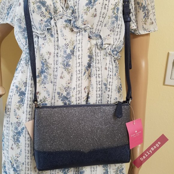 KATE SPADE CROSSBODY DUSK NAVY LOLA CROSSBODY NWT - Picture 16 of 16